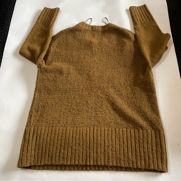 Vintage Aesthetic Cozy Brown Knit Zara Knit Oversized Sweater (Size Small - Picture 3 of 12